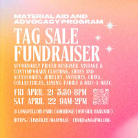 Material Aid & Advocacy Program (MAAP) Tag Sale Fundraiser thumbnail