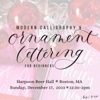 Modern Calligraphy & Ornament Lettering for Beginners at Harpoon Beer Hall thumbnail