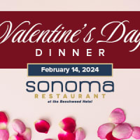 A Romantic Valentine’s Day Dinner & Champagne at SONOMA thumbnail