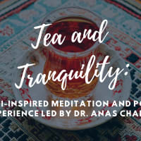 TEA AND TRANQUILITY: A RUMI-INSPIRED MEDITATION AND POETRY EXPERIENCE LED BY DR. ANAS CHALAH thumbnail
