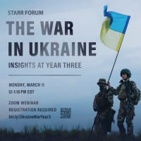MIT Starr Forum | The war in Ukraine: Insights at year three thumbnail