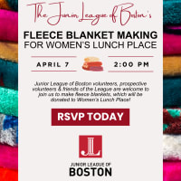 Fleece Blanket Making with the Junior League of Boston thumbnail