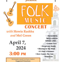 Folk Music Concert with Howie Rashba and Mel Green thumbnail