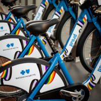 Blue Cross Blue Shield of Massachusetts Launches 100 Proud Bluebikes in Celebration of Pride Month  thumbnail