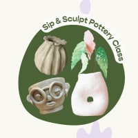 Sip & Sculpt Pottery Class — 9/24 (Boston MA) thumbnail