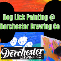 Dog "Lick Painting" At Dorchester Brewing Co. thumbnail