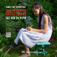 FAMILY ART ADVENTURE: PICNIC+WATERCOLOR AT CASTLE ISLAND thumbnail