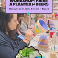 Workshop: Sip, Shop, & Paint a Planter Pot at Trillium Brewing (9/18) thumbnail