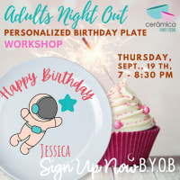 Workshop - Personalized Birthday Plates - Sept. 19 | 7 - 8:30 pm thumbnail