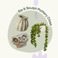 Sip & Sculpt Pottery Class — 2/9 (Waltham MA) thumbnail