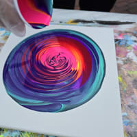 Sip&Paint #Pourart @ Long Live Roxbury make a Canvas & 2pc Coasters  thumbnail