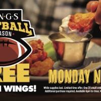 Free Chicken Wings - Monday Nights thumbnail