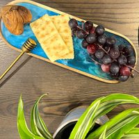 Sea Wave Resin Serving Tray thumbnail