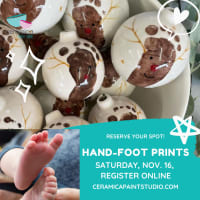 Ceramic Ornament Bubble, Hand / Foot print thumbnail