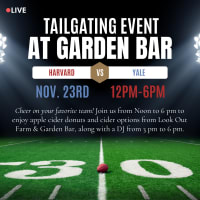 Harvard V.S. Yale Tailgating Party at Garden Bar! thumbnail