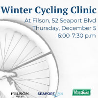 Winter Cycling Clinic with Seaport TMA and MassBike thumbnail