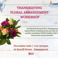 Thanksgiving Inspired Floral Workshop in Swampscott thumbnail