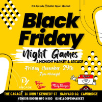 Hello! Open Market & DX Arcade Presents Black Friday Market & Arcade Event thumbnail