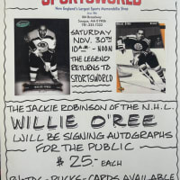 Sportsworld: Willie O'Ree Signing Autographs thumbnail