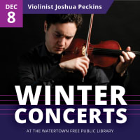 Violinist Joshua Peckins at the Watertown Library thumbnail
