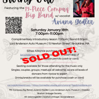 19-Piece Compaq Big Band w/ Vocalist Aviana Gedler at Greater Boston Vintage Society's 'Saturday Swing Out!' at the Larz Anderson Auto Museum thumbnail