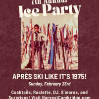 Harvest Restaurant in Harvard Square Hosts 7th Annual Ice Party on Sunday, February 23 - Aprés Ski Like It's 1975! thumbnail