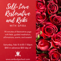 Valentine Self-Love Restorative and Reiki Workshop thumbnail