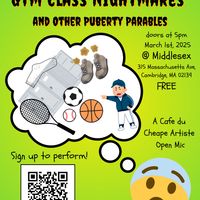 CAFE DU CHEAPE ARTISTE: GYM CLASS NIGHTMARES AND OTHER PUBERTY PARABLES  thumbnail