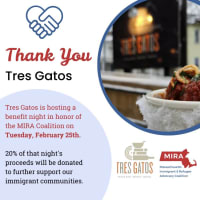 Tres Gatos Dinner to Support Immigrants thumbnail