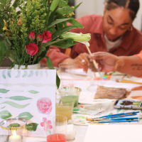 Paint & Sip Sundays at SoWa: A Botanical Watercolor Paint Social in a Fine Art Gallery thumbnail