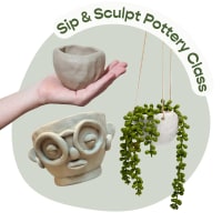 Sip & Sculpt Pottery Class — 3/26 (Cambridge MA) thumbnail