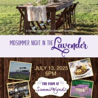 Midsummer Night in the Lavender - a farm to table dinner thumbnail