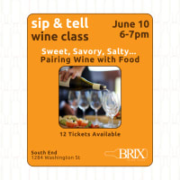 Sweet, Savory, Salty... Pairing Wine with Food - Sip & Tell Wine Class thumbnail
