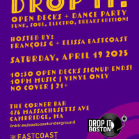 Drop It: Funk, Soul, Electro, Breaks Edition! Dance Party & Vinyl Only Open Decks! thumbnail
