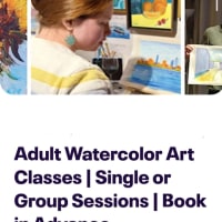Watercolor Fun | 1 or  6 sessions  Saturdays | 930 - 11:30AM |  5PM - 7PM thumbnail