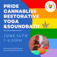 PRIDE Cannabliss Restorative yoga and Soundbath thumbnail