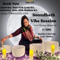 Sound Bath Vibe Sessions at Soul City Malden  thumbnail