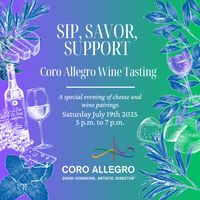 Sip, Savor, Support for LGBTQ+ Coro Allegro thumbnail