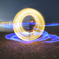 Light Painting @ Carson Beach thumbnail