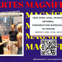 ¡Martes Magníficos!: free in-person Spanish convo practice  thumbnail