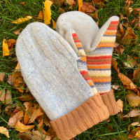 Upcycled sweater mittens thumbnail