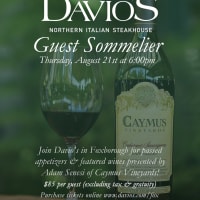 Guest Sommelier Event with Caymus Vineyards at Davio's Foxborough thumbnail