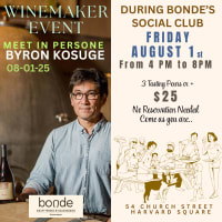 Meet the Winemaker: Byron Kosuge at the Bonde Social Club thumbnail