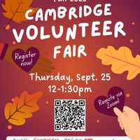 🍁Cambridge Volunteer Fair | Sept. 25, 2025 thumbnail