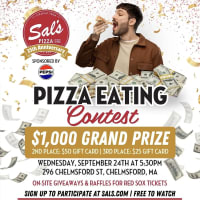 Sal’s Pizza Hosts Pizza Eating Contest in Chelmsford, MA thumbnail