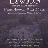 Davio's Villa Antinori Wine Dinner thumbnail