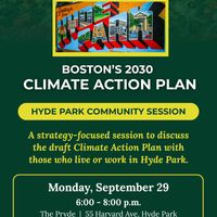 Hyde Park Community Session - City of Boston Climate Action Plan thumbnail