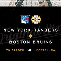 Boston Bruins vs. New York Rangers thumbnail
