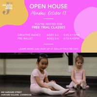 José Mateo Ballet Theatre Open House: Free Ballet Classes! thumbnail