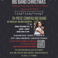 19-Piece Compaq Big Band w/ Vocalist Juliana Bautista at Andres Institute Holiday Fundraiser Concert thumbnail